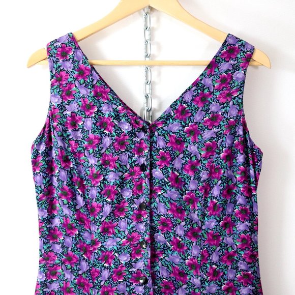 ❌SOLD❌vintage 90s cute floral romper playsuit M - Picture 2 of 6